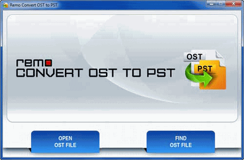 Launch Remo OST to PST Converter